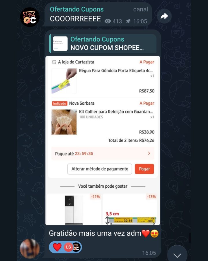 Compra com desconto de um membro
